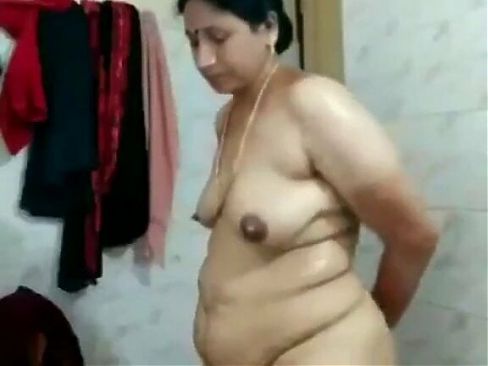 Indian mom hot bath